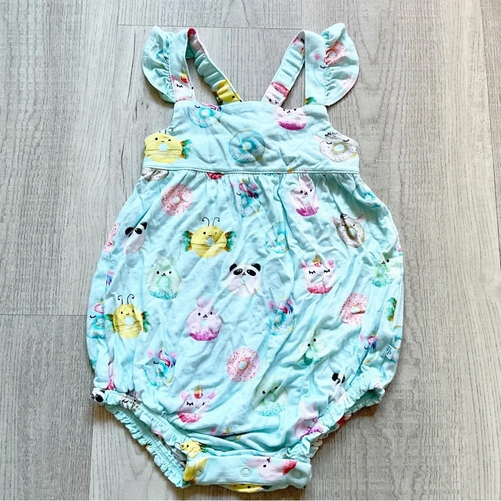 Posh Peanut Pool Floats Romper Jumper Size 2T Blue Tank